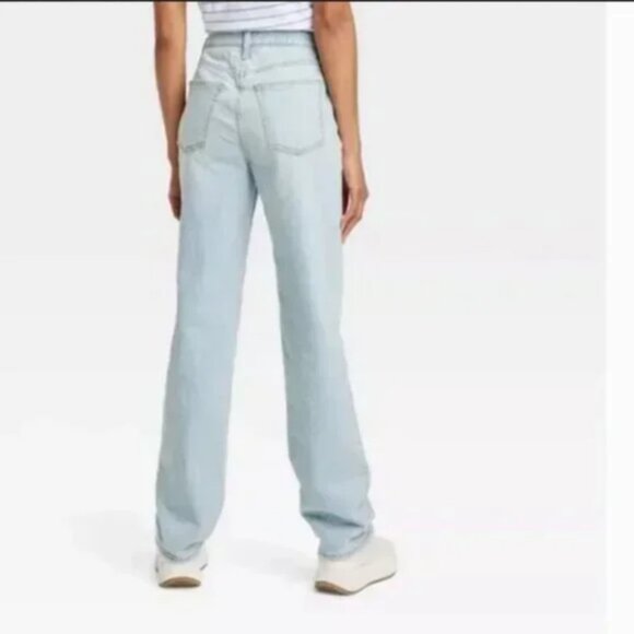 Women's High-Rise 90's Straight Jeans - Universal Thread™ 14R - Picture 3 of 8